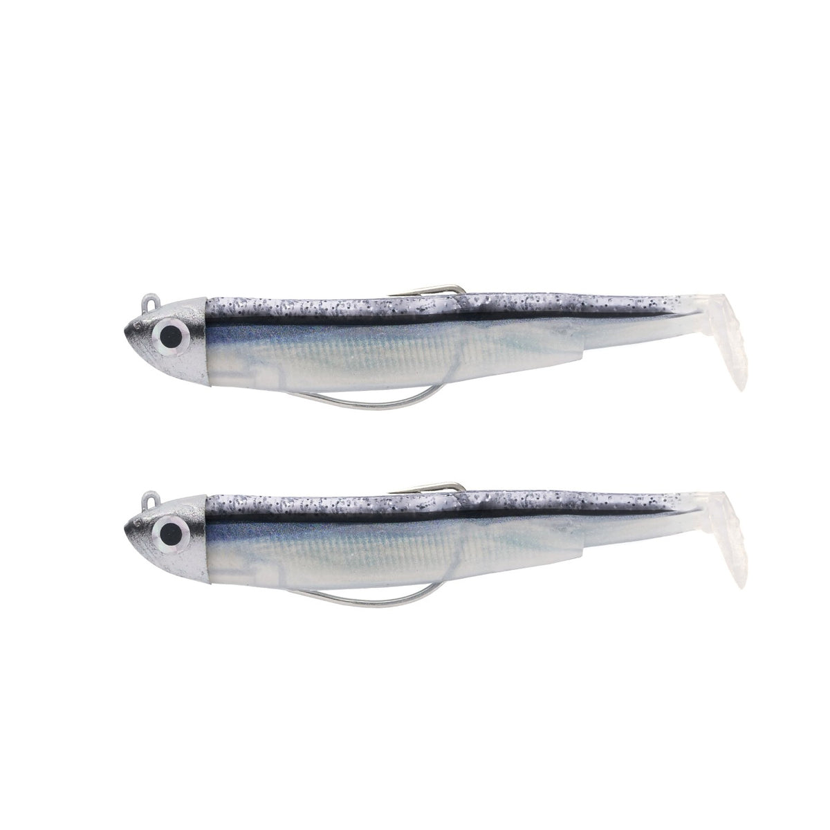 black minnow lure fishing Fiiish - Black Mullet Double Combo - Shore 12g Casting & Big Game Rods Ahrex FW516 Curved Dry Hook size 1/0 Rod Holder Upgrade:6 Stainless Rod Holders and 2 Combo Rod/CupHolders