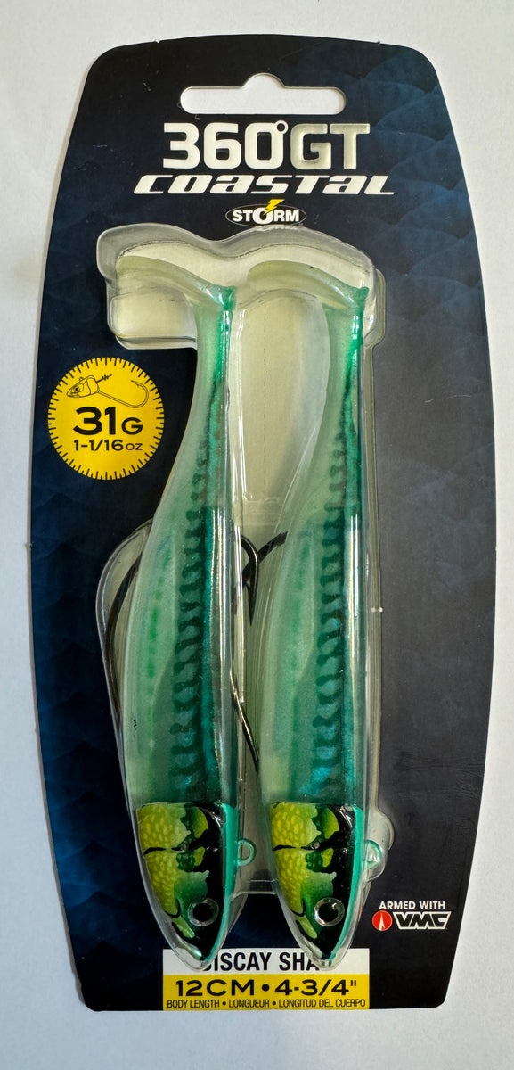 Storm Köder Storm 360GT Coastal Biscaya SHAD Köder – 2er Pack, Unkrautfrei, Für Bass & Meer Soft Baits