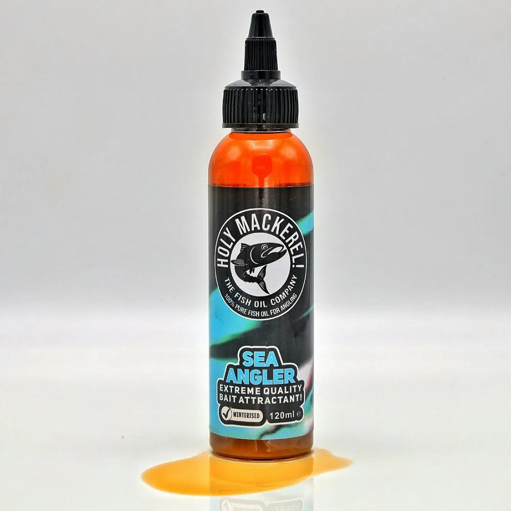 fish oil on lures Pro-Cure Bait Scents Extra Strength Bait Attractant Grumpys Tackle Holy Mackerel - Sea Angler