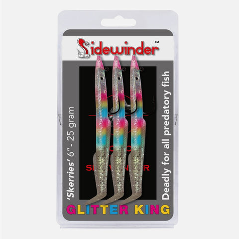 Sidewinder Glitter King Skerries Eels - 6"