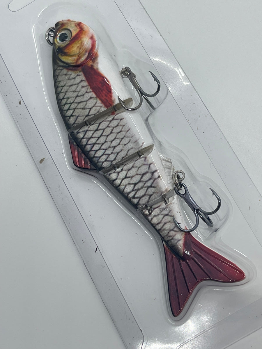Luroad Set di 6 Esche da Pesca in Mare pre-legate con Perline Luminose, per Sgombro, Merluzzo, Aringa, Spigola, Confezione da 6 pezzi