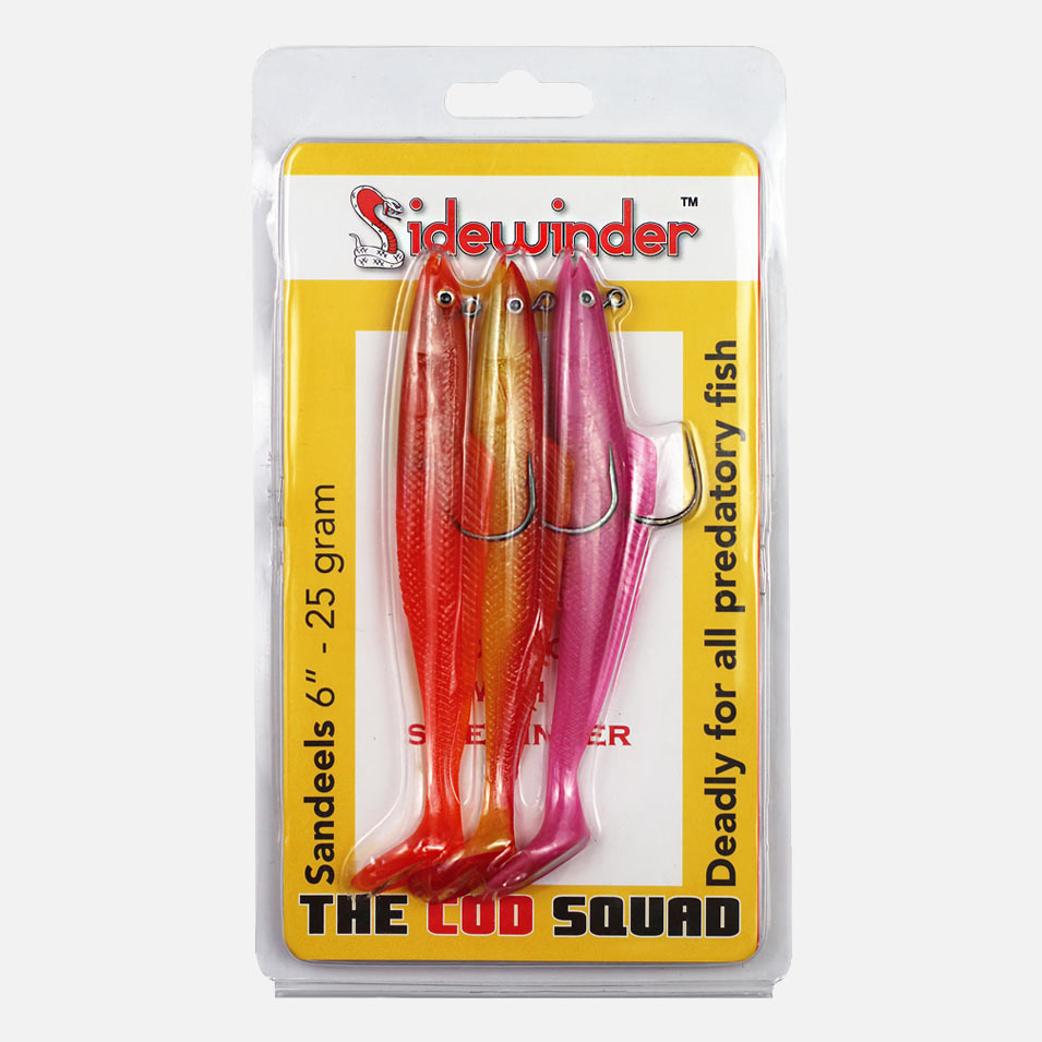 Sidewinder Cod Squad Sandeels – Baits'R'Us