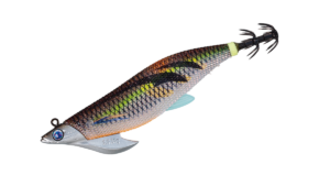 Major Craft Egizo Bait Feather Tip-Run - 3.0 - Blue Luminous Gold Brown - Squid Jig