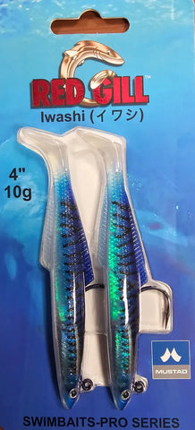 Red Gill Iwashi Swim Bait 4" - Blue Sushi