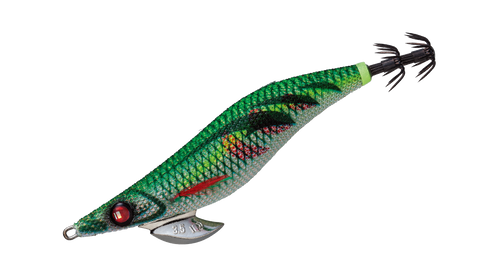 Major Craft Egizo Bait Feather ONPA Sonic (Rattle) - 3.5 - Glow Red Green - Squid Jig