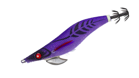 Major Craft Egizo Bait Feather ONPA Sonic (Rattle) - 3.5- Purple Glow Red Purple- Squid Jig