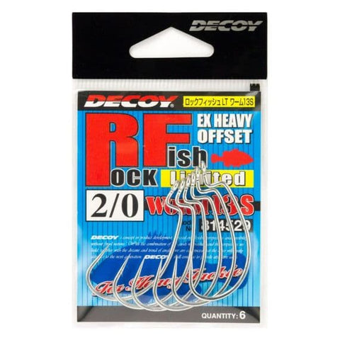 Decoy Worm 13S Rockfish Limited Offset Hooks