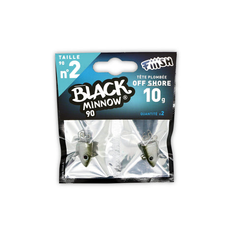 Fiiish Black Minnow - Jig Heads Offshore 10g Khaki - Size 2