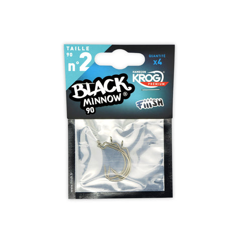 Fiiish Black Minnow - Krog Premium Hooks - Size 2