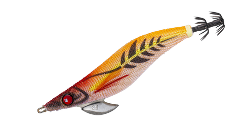 Major Craft Egizo Bait Feather ONPA Sonic (Rattle) - 2.5 - Orange Glow Red Orange - Squid Jig
