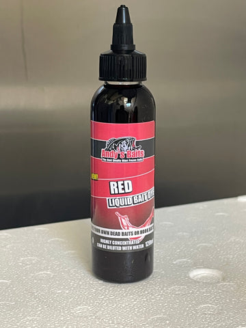 New Andy’s Baits Red Liquid Bait Dye - 120ml