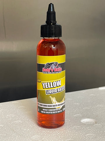 New Andy’s Baits Yellow Liquid Bait Dye - 120ml