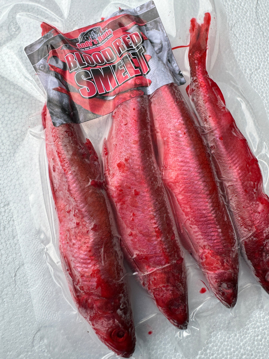 New! Blood Red Smelt – Baits'R'Us