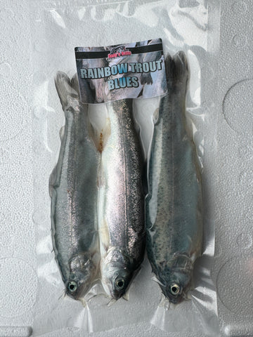 New! Trout Rainbow Blues 3 Per Bag