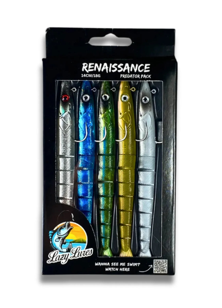 Lazy Lures Renaissance Eels - V1.0 Predator Pack – Baits'R'Us