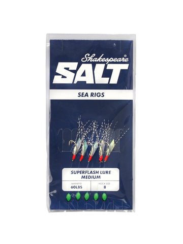 Shakespeare SALT SuperFlash Lure Medium Rigs/Feathers