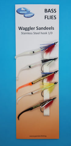 Grando Waggler Sandeels Bass Fly Selection