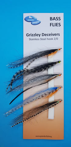 Grando Grizzley Deceivers Bass Fly Selection