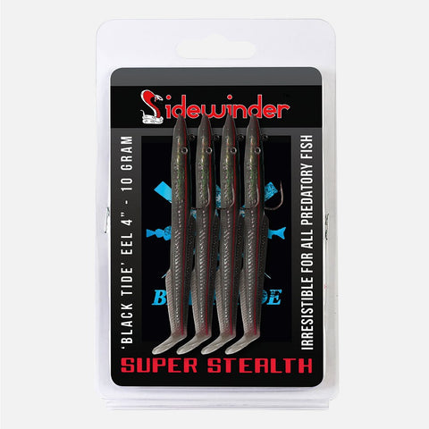 Sidewinder Skerries Black Tide Eels - 4"