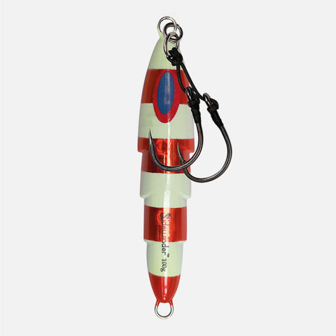 Sidewinder Thor Slow Pitch Jig - Red/Zebra