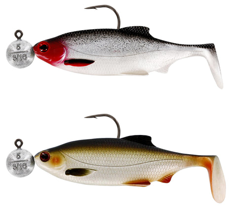 Westin Ricky The Roach R'N R - Set 2 Esche In Gomma Per Luccio E Pesce Persico (7 Cm E 10 Cm)