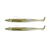 Fiiish Crazy Sand eel - Paddle Tail - Khaki - Double Combo - Size 150