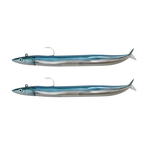 Fiiish Crazy Sand eel - Pearl Blue - Off Shore Double Combo 20g - Size 150