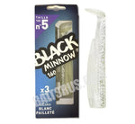 Fiiish Black Minnow - White Glitter- Size 5