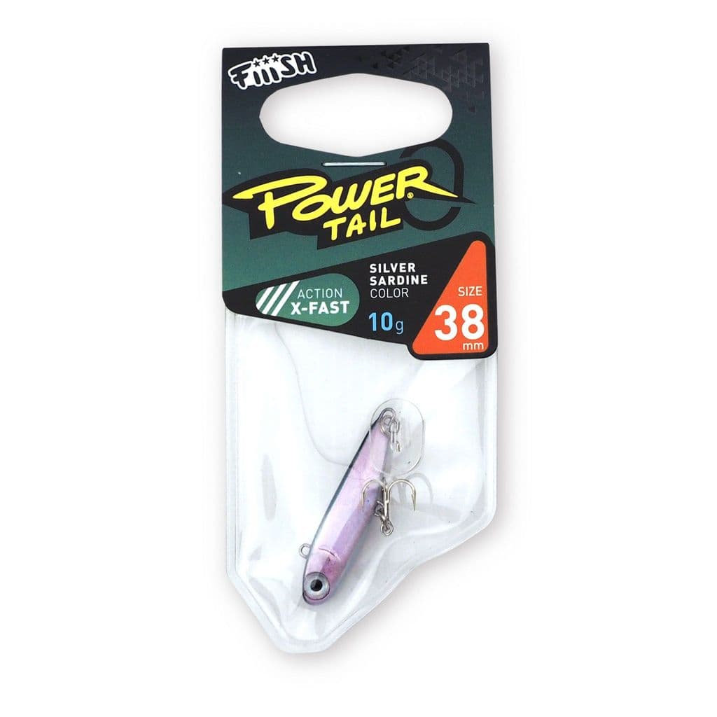 Leurre Pêche FIIISH Power Tail 38mm 4.8g - Action Lente, Vibrations Intenses