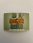 Master Baiter Tackle Box Sticker - Green
