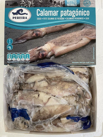 Loligo Unwashed 1kg Squid - (1kg Box- 2.2lb)