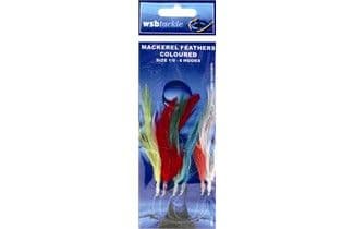 Mackerel Feathers Colour 6 Hook Size 1/0