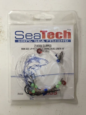 SeaTech 2 Hook Clipped Rig