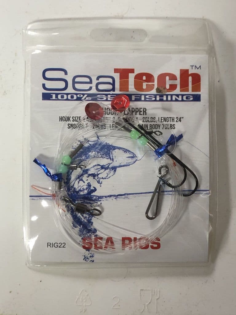 SeaTech 2 Hook Flapper Rig – Baits'R'Us