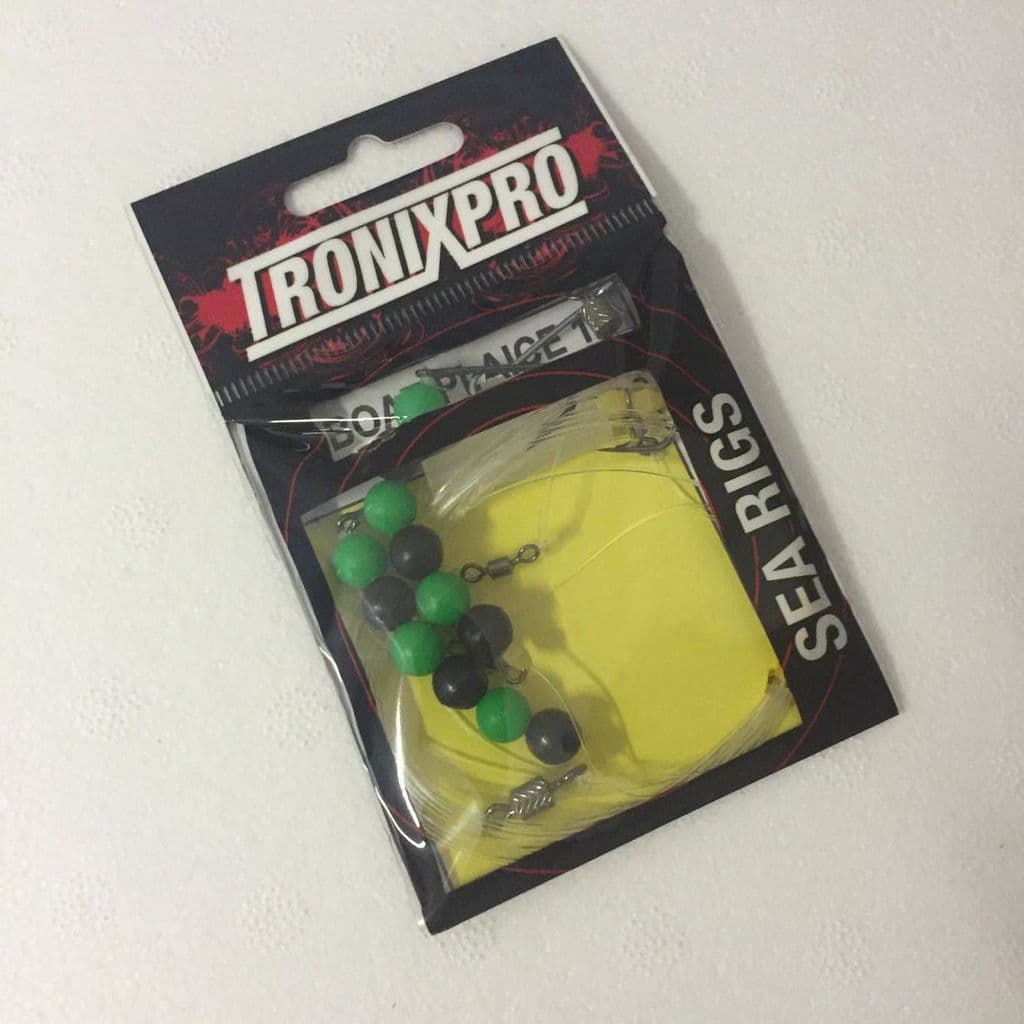 TronixPro Boat Plaice Rig 1/0 - Green/Black – Baits'R'Us